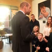 The Prince of Wales officially opens the Rob Burrow Centre for Motor Neurone Disease at Seacroft. Pictured with Lindsey Burrow and her children Jackson, Macy and Maya along with Kevin Sinfield. Picture: Yorkshire Post Photographer Simon Hulme