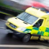 Two men are in hospital after a motorbike 
