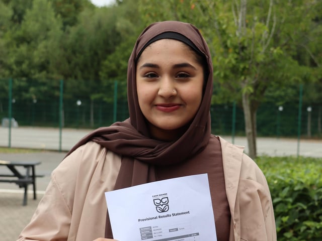 “I just want to say a big thank you to all the teachers who helped me achieve these results! I got all 9s and one 8! I’m now going on to do A-Level Chemistry, Biology and Maths and then hopefully get into Dentistry.” - Alishba Mehmood