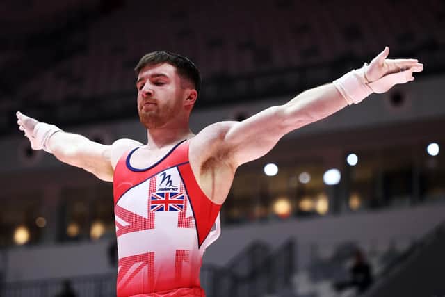 Full focus: Leeds gymnast Harry Hepworth of Team GB won a gold and a bronze at the European Championships (Picture: Getty Images)