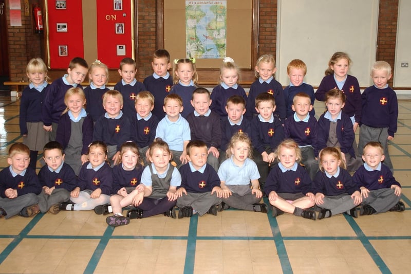 At school in 2004 but who do you recognise in this photo from St Cuthbert's RC Primary School?