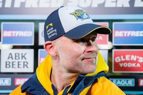 Leeds Rhinos fan Gavin Miller is yet to be convinced by coach Rohan Smith, pictured. Picture by Allan McKenzie/SWpix.com.