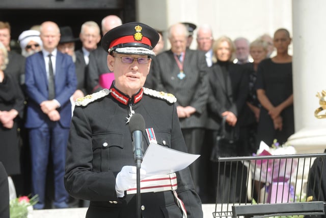 Lord lieutenant of West Yorkshire Ed Anderson began the ceremony.
