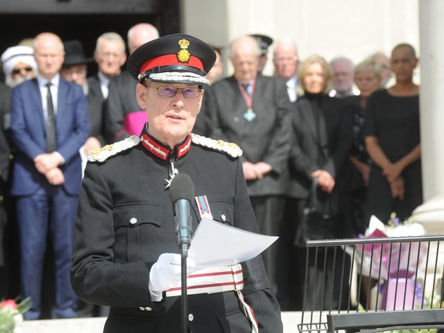 Lord lieutenant of West Yorkshire Ed Anderson began the ceremony.