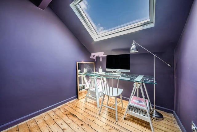 Complete with large skylight, the slightly smaller third bedroom offers the perfect home office space.
