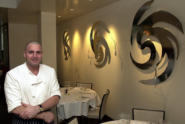 Guellers restaurant, in York Place, Leeds. Pictured is head chef Simon Gueller in the restaurant on December 18, 2001.