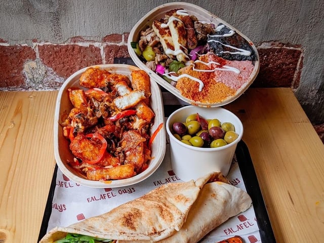 "Lovely. Fast food, made in front of you, allowed to taste both hummuses before I choose which one I want (I chose both), cheerful and quick service."
