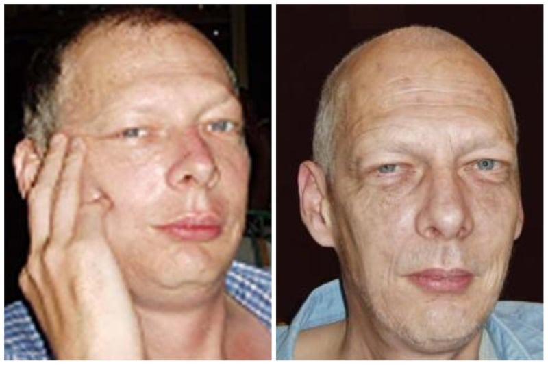 Steven Cooper was reported missing from Golcar, near Huddersfield, on January 21, 2008. He left his home on his 47th birthday and drove to Scotland. His car was found a week later on a dirt track near near Loch Laggan on the A86 in Moy, Inverness. The computer-generated image to the right shows what Steven might look like as an older man. It was created by Missing People in 2021. Quote reference 08-001599 when passing on any information.
