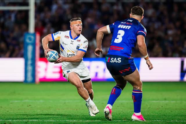 Lachie Miller in action for Leeds Rhinos against Wakefield Trinity. Picture by Alex Whitehead/SWpix.com.