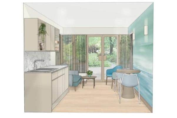 The redevelopment (known as our “Fit for the Future project”) will modernise the hospice’s existing facilities to better reflect modern expectations of privacy, dignity and family-centred end-of-life care. Elaine Lewis Designs