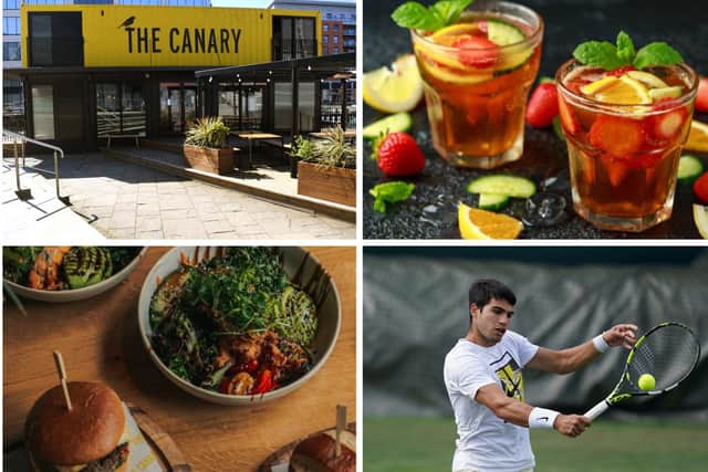 Unlimited Pimm's are on offer at The Canary in Leeds as part of their Wimbledon Bottomless Brunch