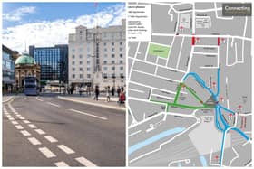 Roads around City Square will be closed overnight between 4-16 September. Pictures: LCC