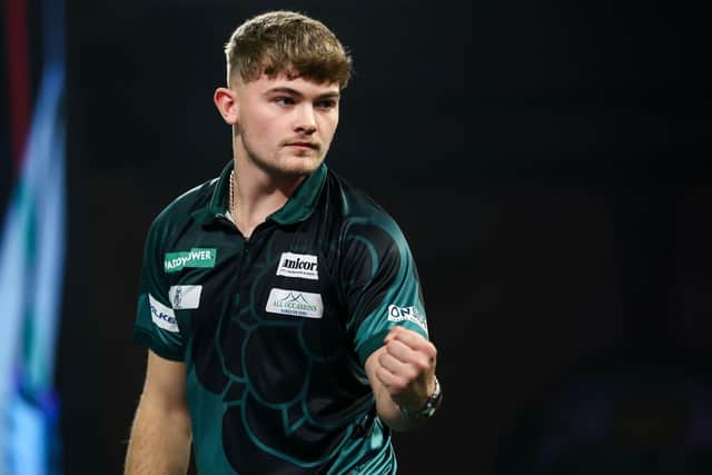 Yorkshire's Charlie Manby is through to the last 16 of the World Darts Championship. Picture by PDC.