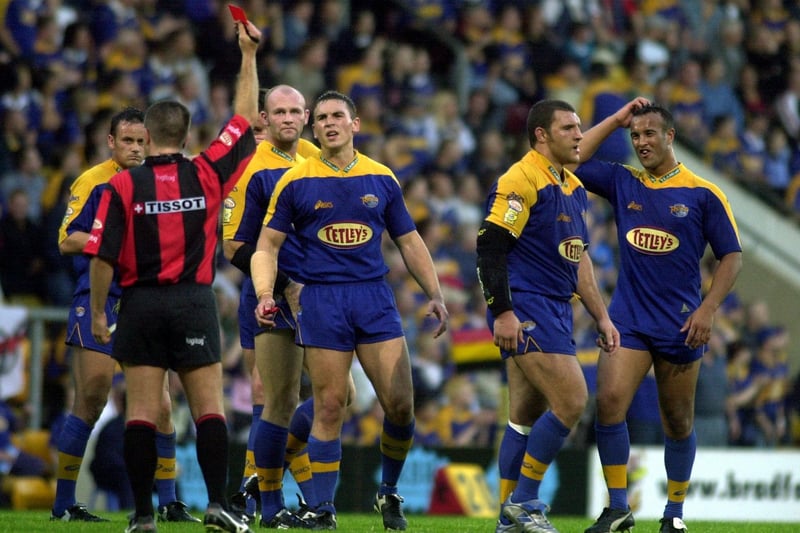 Red carded twice in his Leeds career, for a high tackle during a 28-18 Headingley Challenge Cup win over Wigan Warriors in 1999 and for punching Stuart Fielden when Rhinos lost 46-18 at Bradford Bulls in 2002.