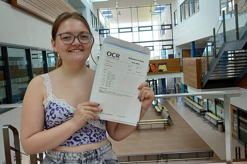 Shirebrook Academy pupil Lauren Milliband picked up seven GCSEs, including three 8s, and a distinction-star in dance