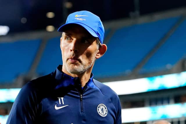 CHARLOTTE, NORTH CAROLINA - JULY 20: Thomas Tuchel, Manager of Chelsea looks on after the Pre-Season Friendly match between Chelsea FC and Charlotte FC at Bank of America Stadium on July 20, 2022 in Charlotte, North Carolina. (Photo by Jacob Kupferman/Getty Images)
