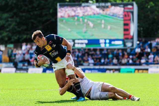 Presley Cassell had a big game off the bench for Leeds Rhinos in their 42-12 win against Bradford Bulls. Picture by Alex Whitehead/SWpix.com.
