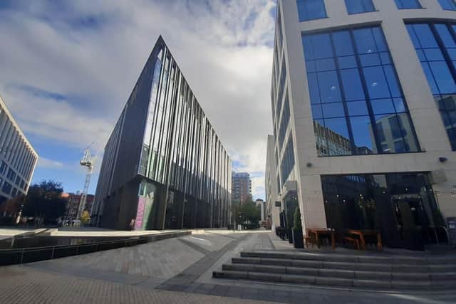 Library image of Wellington Place in Leeds. The FCA said: "We have signed an agreement for a new office at 2 Wellington Place, which will become our long-term home in Leeds from 2028. The new office will provide 36,097 sq ft of space for our growing Leeds presence. " (Photo by Greg Wright)