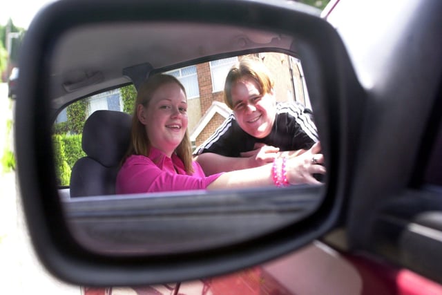 Angela Gordon  and her brother Alan from Crossgates were due to appear in a BBC documentary about passing your driving test. The siblings are pictured in May 2001.