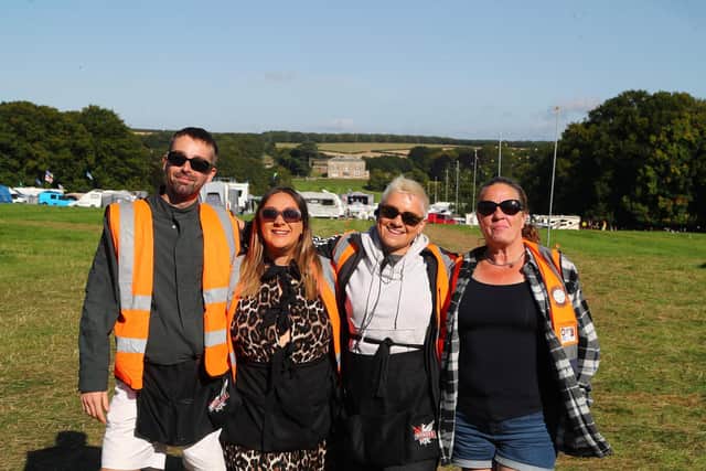 Dempsey Faulkner (second right) pictured with some of the Tribfest team in 2024