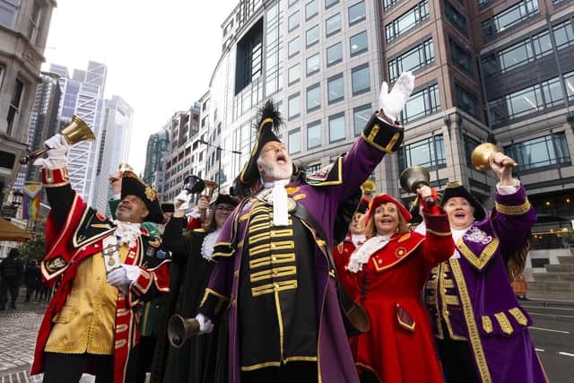 Oyez! Oyez! Oyez! Town criers take to the streets as 83 per cent of Brits miss daily fruit and veg target. Picture: David Parry/PA Media Assignments