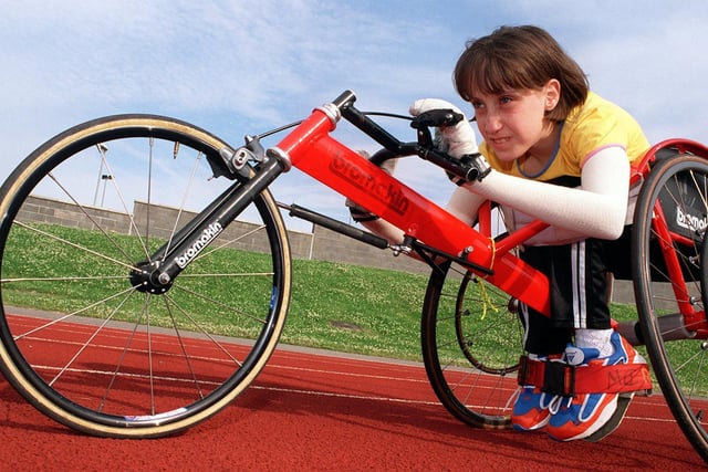 This is Rawdon's own Danielle Morrison pictured in July 1998. She was in training for the 2000 Paralympics being hosted in Sydney, Australia.