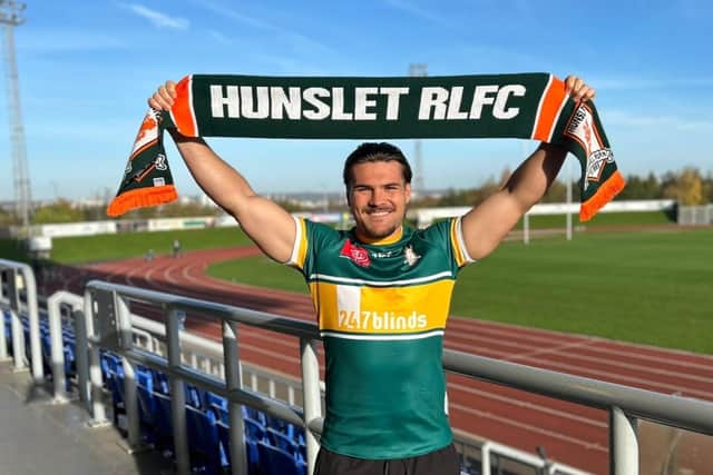 Kobe Rugless seen at South Leeds Stadium after joining Hunslet RLFC in pre-season. Picture by Phil Hodgson/Hunslet RLFC.