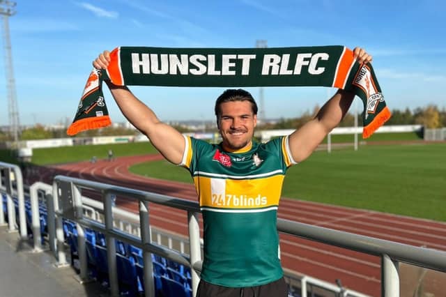 Kobe Rugless seen at South Leeds Stadium after joining Hunslet RLFC in pre-season. Picture by Phil Hodgson/Hunslet RLFC.