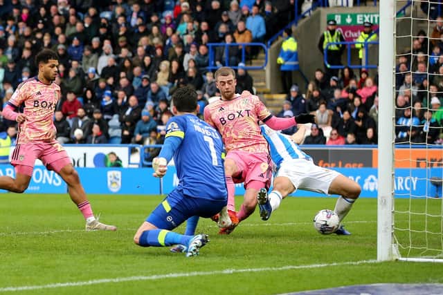 DRAWING LEVEL - Leeds United picked up a point at Huddersfield Town thanks to Patrick Bamford's second half goal, but the Whites were unable to find a winner. Pic: Ed Sykes/Getty Images