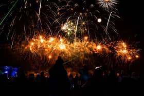 Two firework displays choreographed to music from around the world