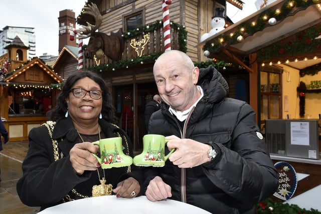 Pictured here is the Lord Mayor of Leeds, Coun Eileen Taylor, and Kurt Stroscher, Director of the Christmas Market Frankurt City Council, back in 2019.