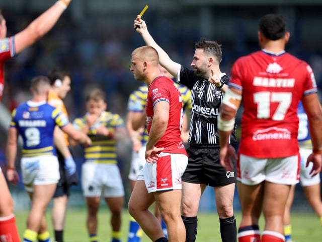 Grade C last contact on passer, five penalty points, total points 11.5 - one-match suspension and fine.