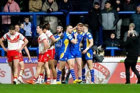 Leeds Rhinos opened the scoring through Luis Roberts' try in last week's Super League encounter and were 8-0 ahead, but St Helens hit back to win 18-8. Picture by Allan McKenzie/SWpix.com