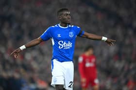 WARNING: From Everton's Idrissa Gueye. Photo by Michael Regan/Getty Images.