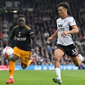 LATE SUB - Willy Gnonto had to wait until the 80th minute to make his entrance in Leeds United's 2-1 defeat by Fulham at Craven Cottage. Pic: Getty