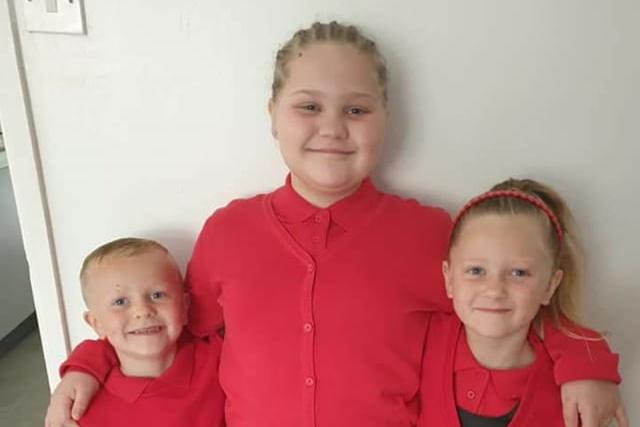 Katie Dodds, said: "Koa 4, Mia-louise 9, Skyla-rose 5 - Carcroft primary school."