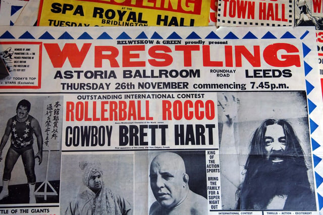 Wrestling matches were staged at the Astoria. Stars included Rollerball Rocco and Brett 'The Hitman" Hart, who went on to find fame in America.