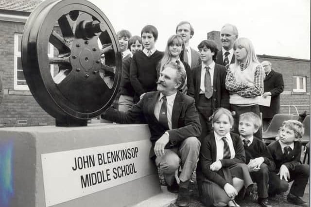 Pupils at John Blenkinsop Middle School, on Sissons Terrace, Middleton, helped to design and build a sculpture to help keep visitors on the right track. It closed in 1992.