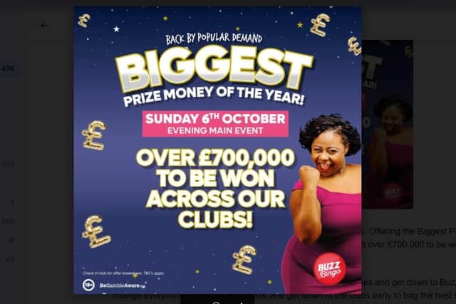Over £700,000 to win across Buzz Bingo clubs this Sunday.
