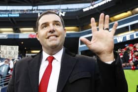 SEATTLE, WASHINGTON - DECEMBER 15:  Owner Jed York of the San Francisco 49ers is seen on the field prior to a game against the Seattle Seahawks at Lumen Field on December 15, 2022 in Seattle, Washington. (Photo by Steph Chambers/Getty Images)