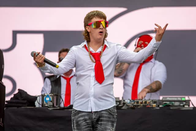 Sam "Clive" Robinson of Bad Boy Chiller Crew performs at Leeds Festival (Photo: Mark Bickerdike Photography)