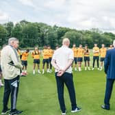 LEGENDS VISIT - Eddie Gray and Gary McAllister spoke to the Leeds United players and staff ahead of their must-win final game of the season against Tottenham Hotspur this weekend.