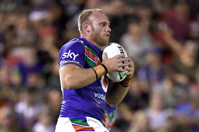 Matt Lodge seen in action for New Zealand Warriors in 2022. Picture by NRL Photos/PhotoSportNZ/SWpix.com.