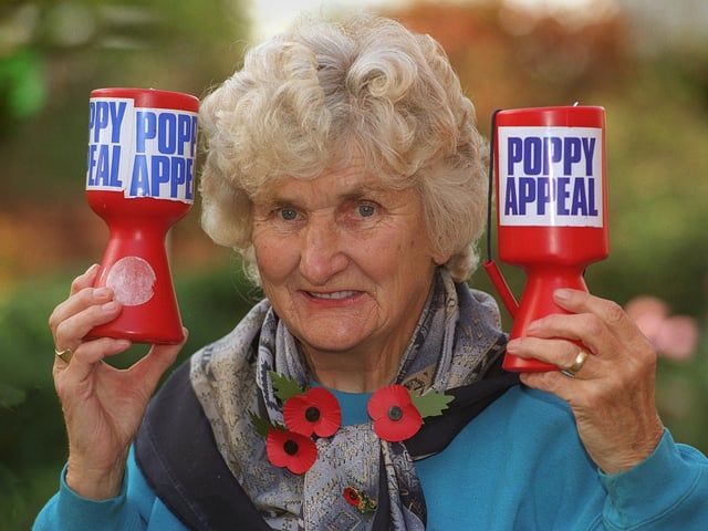Pontefract's own Joan Firth was retiring in October 1996 after 40 years working as a poppy organiser.