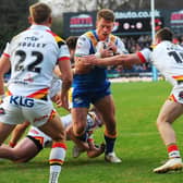 Tom Holroyd in action for Leeds Rhinos agianst Bradford Bulls last weekend. Picture by Steve Riding.