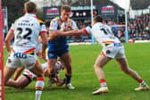 Tom Holroyd in action for Leeds Rhinos agianst Bradford Bulls last weekend. Picture by Steve Riding.