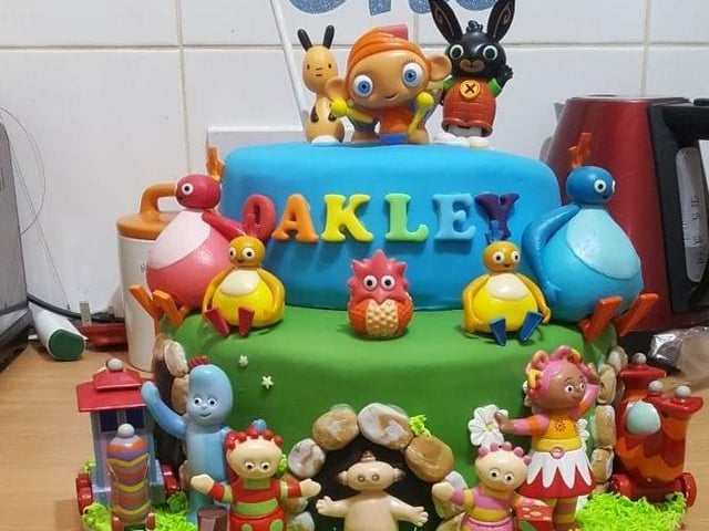 A very colourful cake from Nicola Racheal Farish.
