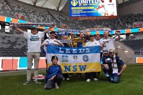 LUFC NSW members during the team's 2019 tour Down Under (Pic: Leeds United NSW)