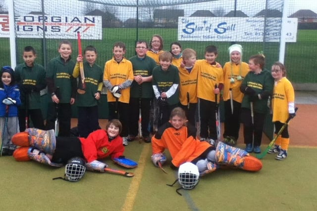 Junior members of Buxton Hockey Club at an U11s tournament at Chesterfield back in 2011.