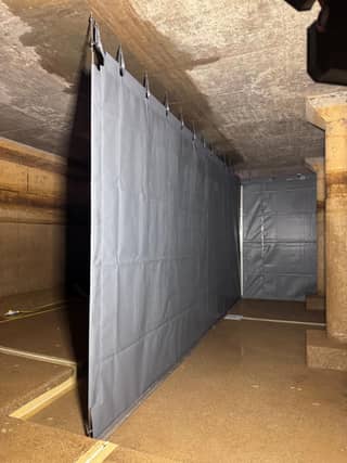 Power Plastics Baffle Curtain